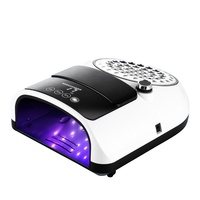 Pengumpul Debu Kuku Profesional 2 in 1 Lampu UV LED 42 Beads 365+405nm 126W Rendah Kebisingan Filter Halus 30/60/90s Perlengkapan Manikur Salon