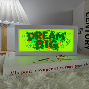 <span class=keywords><strong>Lampada</strong></span> da Notte LED Colorata in Acrilico, Luce Ispirazionale per Camera da Letto, Scrivania, Dormitorio, Regalo, Decorazione Casa, Ornamento da Tavolo - Product Image 6