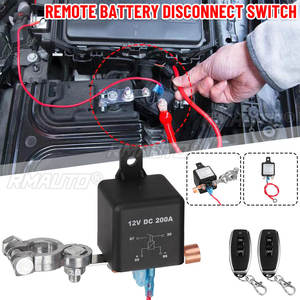 Interruptor de Batería de 12V 200A con Relé, Control Remoto Inalámbrico, Desconexión, Aislador, Interruptores Maestros, Relé Universal para Automóvil - Product Image 1