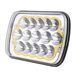 Feux de route à LED Angel Eyes 7 pouces, phare de travail, feu antibrouillard, lampe de conduite, tracteur, excavatrice, <span class=keywords><strong>SUV</strong></span>, VTT, lumière auxiliaire 45w 12v 24v - Product Image 1