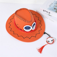 Sombrero de pescador deportivo al por mayor diseño de moda PU sombrero de pescador impermeable dibujos animados Anime Luffy Zoro sombreros de Cosplay
