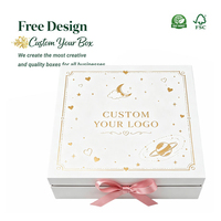 Scatola Regalo Pieghevole Magnetica con Logo Personalizzato, Confezione di Lusso in Cartone Riciclabile con Manico