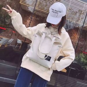 Bolso de Hombro de Lona Personalizado al por Mayor, Estilo Vintage, con Bolsillos, para Compras, Playa o Uso Diario - Product Image 5