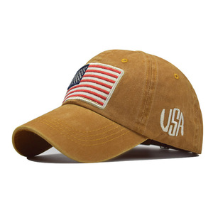 Casquette personnalisée avec logo pour hommes et femmes, effet vieilli, drapeau américain, patriotique, classique, casquette <span class=keywords><strong>de</strong></span> baseball sportive - Product Image 6