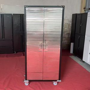 Gabinete de almacenamiento de puerta completa Seville Classics con ruedas, gabinete de herramientas de organización de garaje de Metal rodante con cerradura para taller - Product Image 1