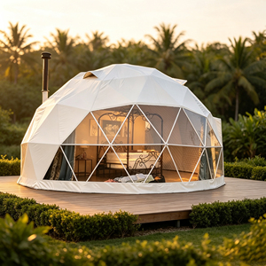 Cabaña Geodésica de PVC con Ventana Panorámica, Resistente al Viento, para Acampar en Bosques Profundos, Retiro en la Naturaleza, Alojamiento con Vista a las <span class=keywords><strong>Estrellas</strong></span> - Product Image 1