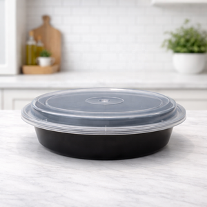 Contenedor Redondo Desechable de Plástico PP para Almacenamiento de Alimentos en la Cocina, con Tapa Hermética para Conservar Productos Frescos y Alimentos Cocinados - Product Image 1