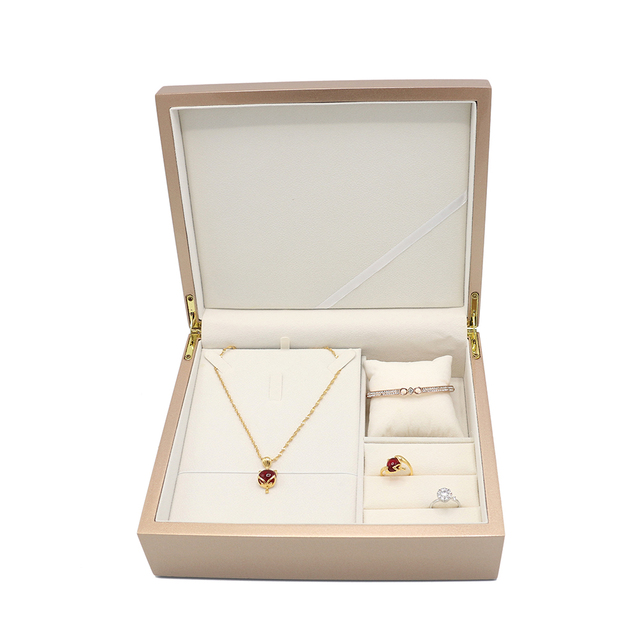 Factory Direct Supply Custom Logo Customized Color Wooden Jewelry Box