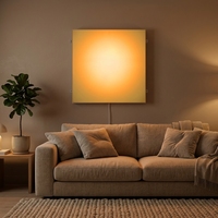 LUZ Akıllı Gradyan Alüminyum Akrilik Duvar Lambası Gün Doğumu/Gün Batımı Atmosferi Düğmesi/Uygulama Kontrollü Dimmer Art Deco Tasarım Ramazan/Düğün Evi İçin