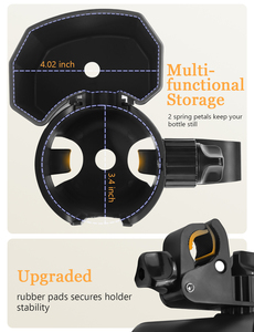 ที่วางโทรศัพท์ในรถแบบ2-in-1ที่ใส่ถ้วยซิลิโคนไร้สาร BPA พร้อมการไหลที่แปรปรวนสำหรับรถเข็นนมแบบพกพารถเข็นเด็กอายุ0-12เดือนพิมพ์ลาย - Product Image 4