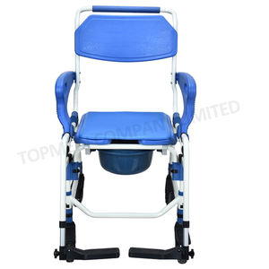 Silla de Ducha Móvil con Inodoro, Silla de Ducha con Ruedas para Discapacitados - Product Image 3