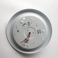 Lampe de plafond à capteur PIR infrarouge 2xE27 avec détecteur de mouvement, plafonnier à couvercle en verre avec capteur de mouvement infrarouge