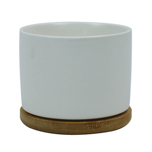 <span class=keywords><strong>Petit</strong></span> <span class=keywords><strong>pot</strong></span> à fleurs en porcelaine blanche céramique vierge pour sublimation, idéal pour plantes succulentes, décoration de bureau, pour personnalisation DIY avec photo ou logo. - Product Image 3