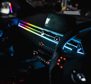 18 en 1 Design contemporain RVB Dream Color LED Ambient Atmosphere Lights APP Control pour l'intérieur de la voiture - Product Image 1