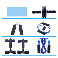 SP Kit de 7 Piezas de Equipo de Gimnasio, Rodillo de Entrenamiento Muscular, Rodillo Abdominal, Barra de Flexiones, Cuerda para Saltar