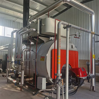 Chaudière à vapeur industrielle horizontale automatique à tubes de feu pour eau chaude, au gaz naturel, pour usage hôtelier