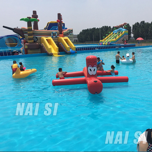 Trung Quốc ngoài trời tàu cướp biển theo chủ đề trò chơi thương mại <span class=keywords><strong>Inflatable</strong></span> Land công viên nước trượt với hồ bơi cho bên cho thuê - Product Image 2