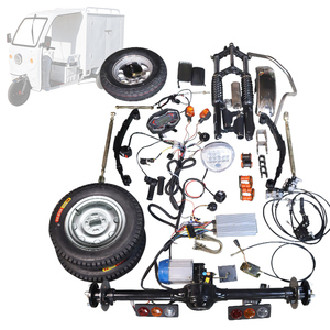 105cm 48v1000W 모터 드라이브 키트 전기차 후륜 차동 장치 하중 600kg DIY 고카트 디스크 브레이크 핸들 어셈블리 - Product Image 1