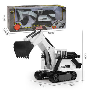 1/87ème pelle <span class=keywords><strong>pelleteuse</strong></span> en alliage KDW métal moulé sous pression, excavateur camion ingénierie Construction véhicules jouets - Product Image 6