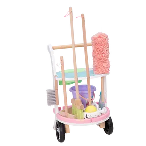 Kinderen Vegen En Cleaning Kit Play Set Speelgoed Voor De Voorschoolse Rollenspel Houten Speelgoed Schoonmaken Set