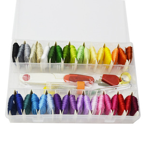 Kit de Hilos de Bordar de 36 Colores con Caja de Almacenamiento, Juego de Hilos <span class=keywords><strong>para</strong></span> Punto de Cruz y Creación de Pulseras <span class=keywords><strong>para</strong></span> <span class=keywords><strong>Principiantes</strong></span> - Product Image 5