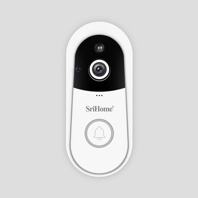 Srihome DH004 4MP Low WIFI Video Doorbell with Long Time Standby Indoor Chime Visual Answer