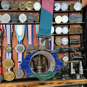 Manufacturer Custom <strong>Cheap</strong> 3D Running Designs Metal Special Personalized Sports <strong>Medals</strong> Ribbons Marathon <strong>Medal</strong> - Product Image 5