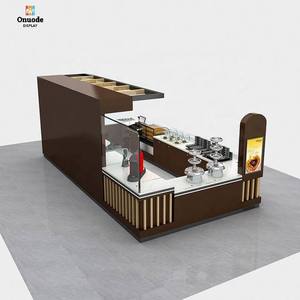 เคาน์เตอร์ร้านกาแฟ นม ชา และของหวาน สไตล์มินิมอล โมเดิร์น เป็นมิตรกับสิ่งแวดล้อม ทนทาน |   เครื่องบันทึกเงินสดแบบกำหนดเองสำหรับร้านค้า ร้านเครื่องดื่ม บาร์ คาเฟ่ - Product Image 3