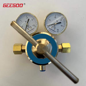 Regulador de Presión de Argón de Una Etapa y Doble Manómetro YQJ-11A, Válvula Reductora de Latón para Gas Helio y CO2 - Product Image 2