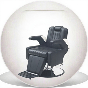 Fauteuil de Barbier Commercial Inclinable en Cuir PU Moderne, Nouveau Design, Pompe Hydraulique, Durable - Product Image 3