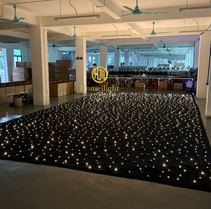 Telón de Fondo LED Más Popular, Cortina Dorada con Diseño de Estrellas, Luces para Escenario de Boda, Tela para Iglesia, Cortina de Estrellas LED Blanco Cálido - Product Image 4