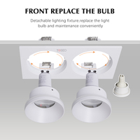 Variété Applicable de Sources Lumineuses Rondelle Murale Hôtel Spot Lumière IP65 Anti-éblouissement Double Trou Encastré Plafond Led Downlight