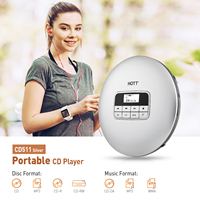 Lecteur de CD Portable antiglisses, disque de musique, léger et antichocs avec oreillettes de qualité, pour enfants et adultes, nouveau,