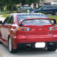 Aileron arrière EVO de haute qualité modifié pour Mitsubishi Lancer 2009-2015, aileron arrière sport E10, aileron arrière de course, mise à niveau de l'aileron arrière
