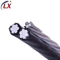 Câble Aérien LX 4x35mm² à Âme en Aluminium, Câble en Gaine Aérienne ABC avec Gaine Isolée en PE, Basse Tension 1kV