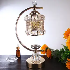 Pha Lê Sang Trọng Bakhoor Burner Arabic Hương Cho Phòng Với Đứng, Tôn Giáo Trung Đông Thủy Tinh Kim Loại Nguồn Cung Cấp Gậy Chủ