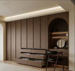 Armario de Dormitorio Personalizado BALOM, Armario de Madera con Diseño Tallado Vintage, Armario de Dormitorio para Decoración de Hogar de Lujo - Product Image 4