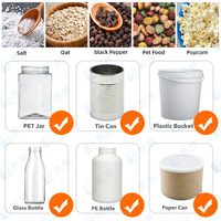 Machine de pesage et de remplissage automatique pour bonbons (gelée, oursons gélifiés, caramel, guimauve, haricots au chocolat) en pots, bocaux et bouteilles