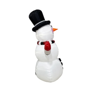 ตุ๊กตาหิมะเป่าลมพร้อมเสาไฟ6ฟุตของตกแต่งคริสต์มาสกลางแจ้ง - Product Image 3