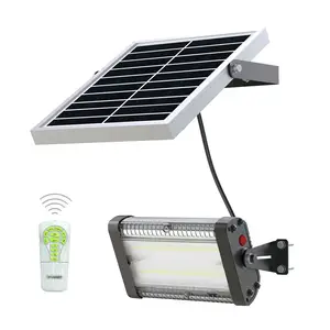 Luz led solar de 10W-50w para exteriores, con sensor de movimiento pir