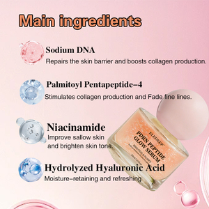 Suero de Péptidos Rosados PDRN OEM/ODM con ADN de Salmón, Suero Iluminador Rosado con Péptidos y Niacinamida, Ampolla Intensiva con ADN de Salmón y PDRN - Product Image 3