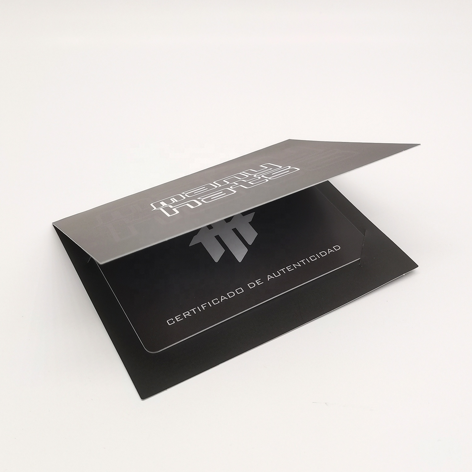 Customized LOGO Printing Plastic Certificate Authenticity Cards for Baseball Caps