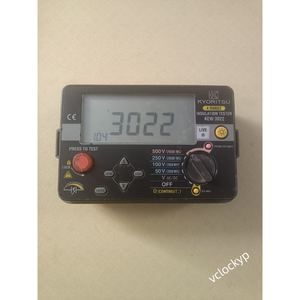 เครื่องทดสอบฉนวนและความต่อเนื่อง KYORITSU KEW 3022 - 4 ช่วงการวัด ใช้แล้ว - Product Image 1