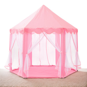 Màu Hồng Di Động Công Chúa Playhouse <span class=keywords><strong>Folding</strong></span> Castle Trong Nhà Ngoài Trời Lều Trẻ Em - Product Image 4