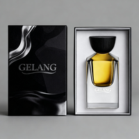 Flacon de parfum vide en verre transparent carré à col serti recyclable de luxe 30 ml Emballage de boîte personnalisé