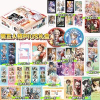 35PCS Anime Blind Box Gift Pack Haikyuu Love and Deepspace Detective Conan Surprise Broche Papier Signet Lomo Card Mystery Box