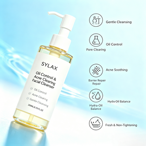 <span class=keywords><strong>Nettoyant</strong></span> anti-acné SYLAX pour le contrôle du sébum, nettoyage en profondeur doux pour les peaux grasses sujettes aux éruptions cutanées, approvisionnement direct d'usine, OEM et ODM personnalisables - Product Image 2