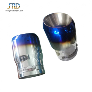 JTLD厂家直销单排气尖通用发蓝不锈钢90毫米100毫米160毫米 - Product Image 3