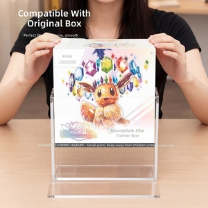 Boîte de présentation en acrylique 5/8 mm avec fermeture magnétique robuste et résistance aux UV pour la <span class=keywords><strong>protection</strong></span> des cartes Pokémon Elite Trainer Box - Product Image 4