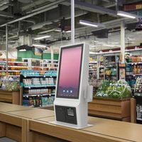 Kiosco Profesional de Autoservicio para Alimentos de 21.5 Pulgadas con Pantalla Táctil, Escáner NFC, WiFi, SDK para Android/Windows y Capacidad de Pago